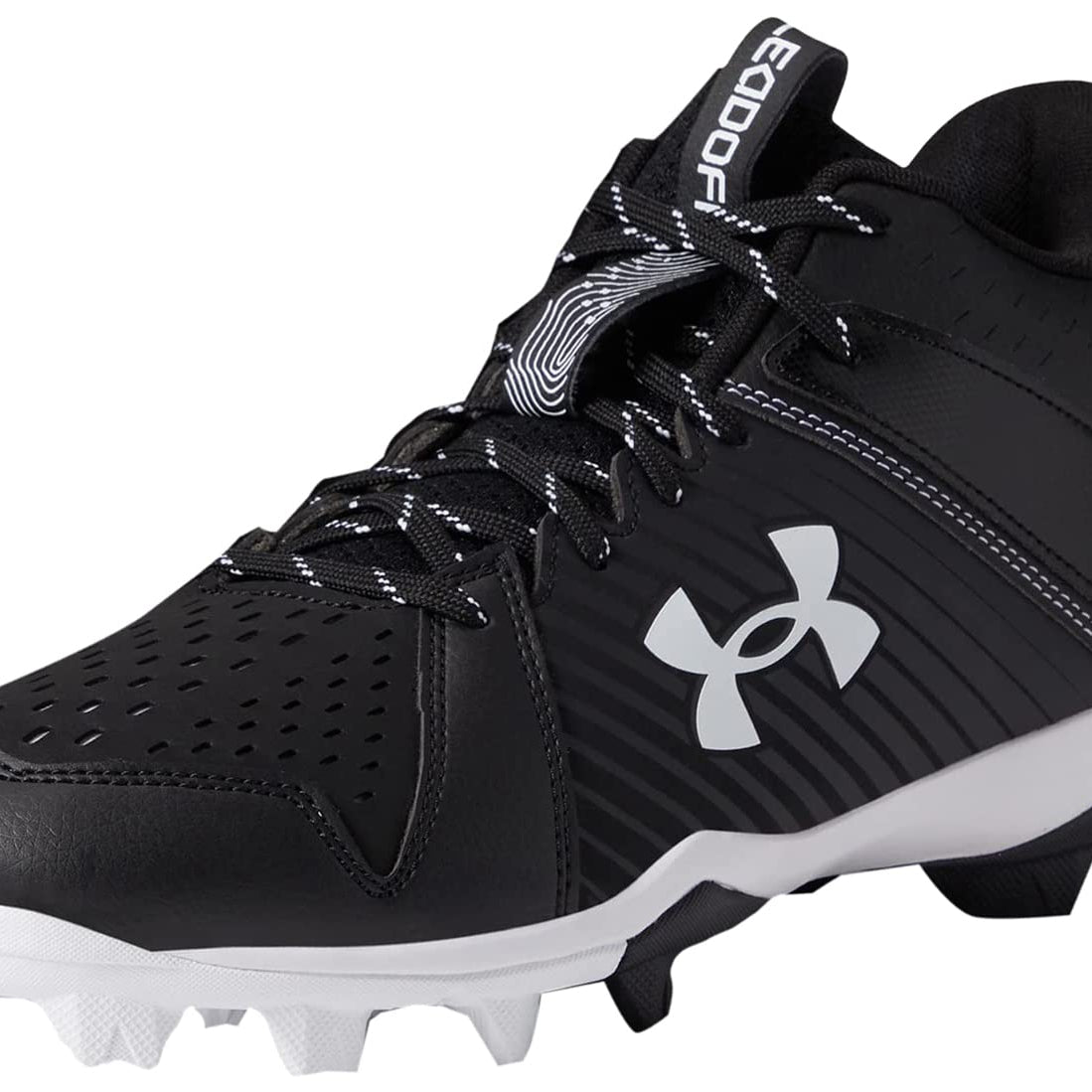 Under Armour Mens Leadoff Mid Rubber Molded Baseball Cleat Baseball Shoe